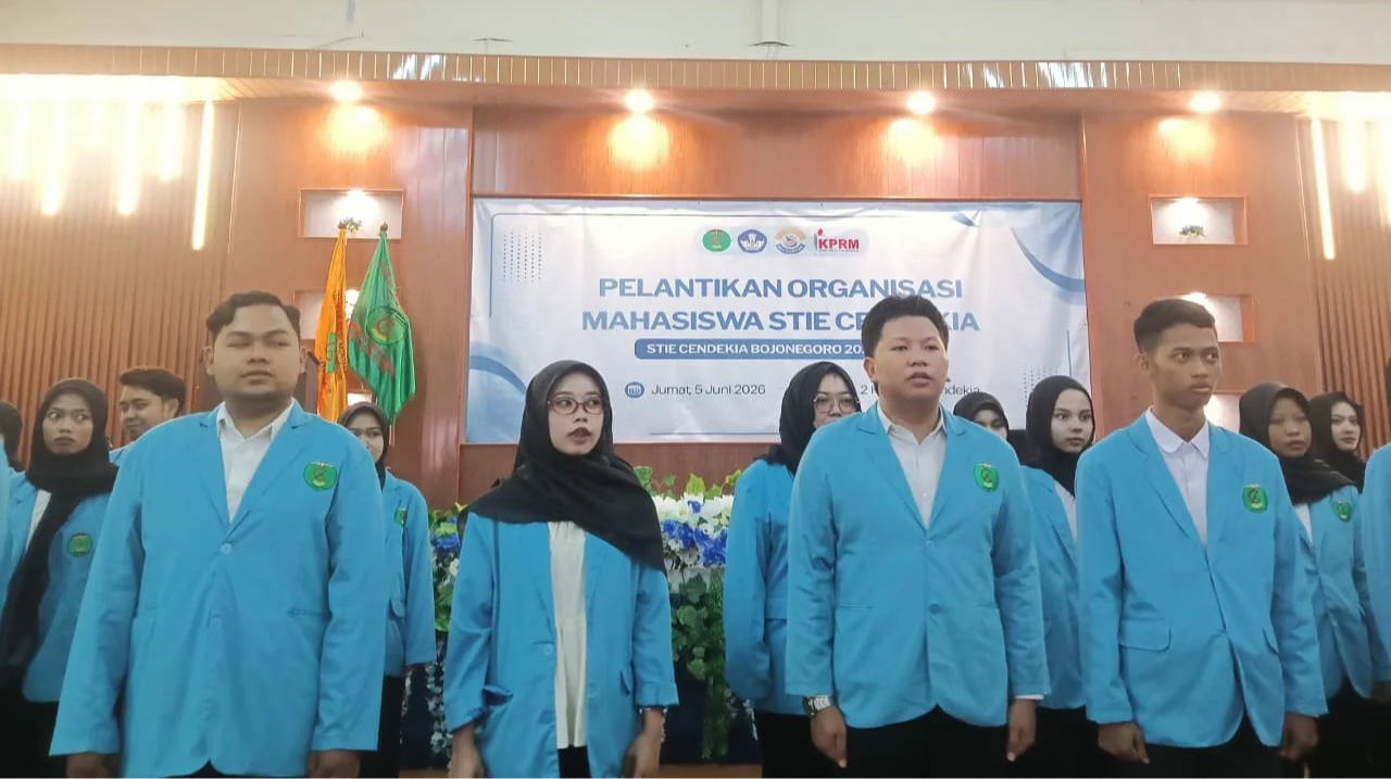Pelantikan Organisasi Mahasiswa STIE Cendekia Bojonegoro Tahun 2026 Resmi Dilaksanakan 