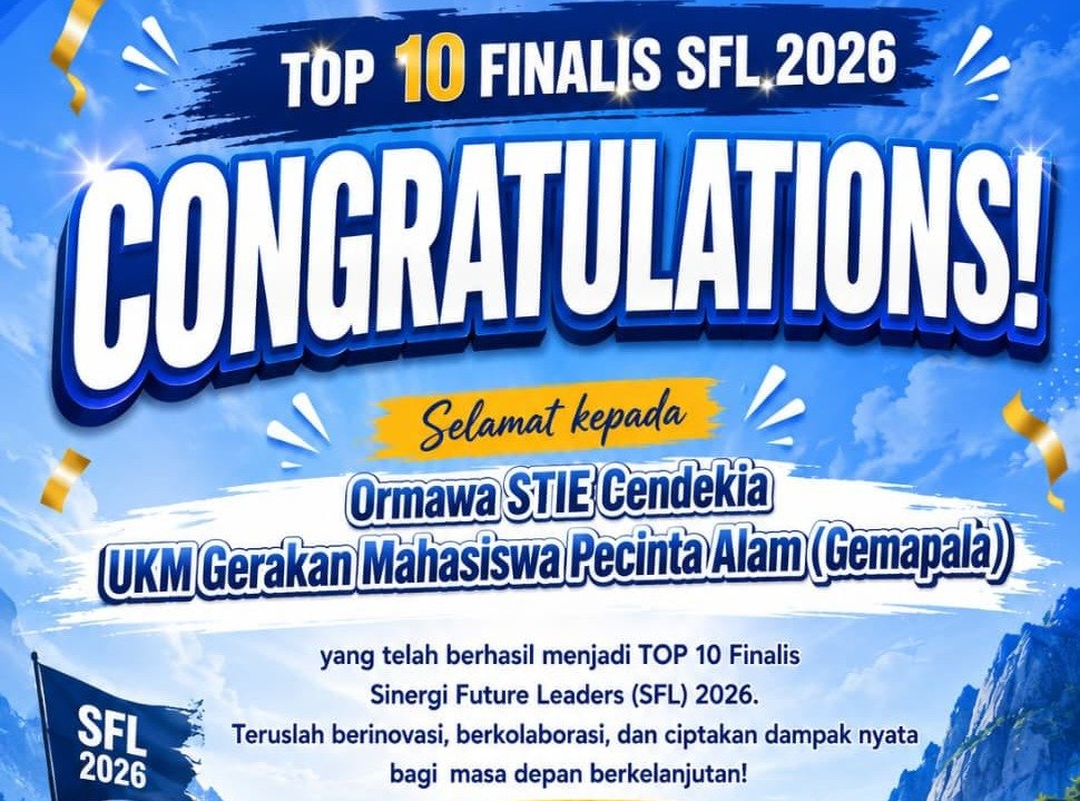 UKM Gemapala STIE Cendekia Bojonegoro Masuk Top 10 Finalis Sinergi Future Leaders (SFL) 2026
