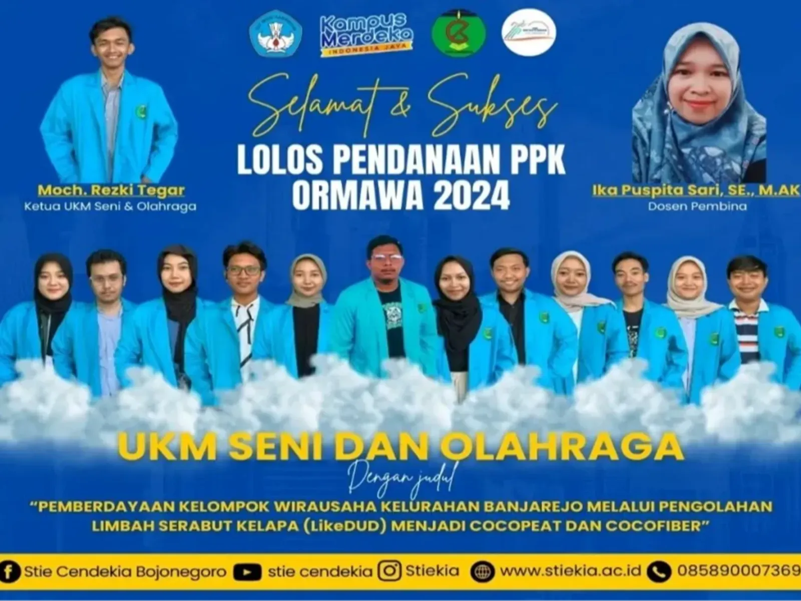 UKM Seni dan Olahraga STIE Cendekia Bojonegoro Lolos Pendanaan PPK Ormawa 2024