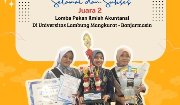 Mahasiswi STIE Cendekia Raih Juara 2 Pekan Ilmiah Akuntansi Tingkat Nasional